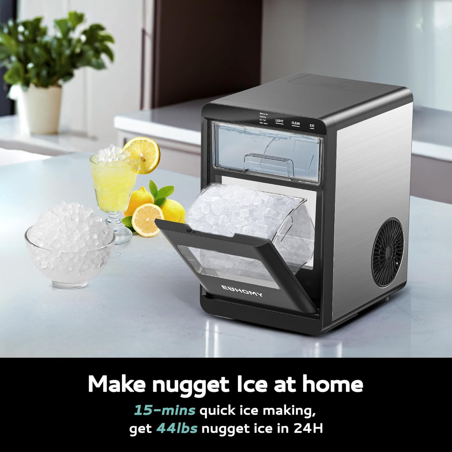 Nugget Ice Maker Countertop(44Lbs/24H)