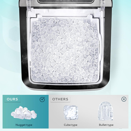 Nugget Ice Maker Countertop(Max 34lbs/Day)